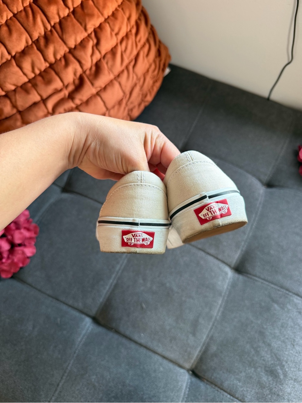 Vans Slip-On Canvas Sneakers - cream - Picture 6 of 7
